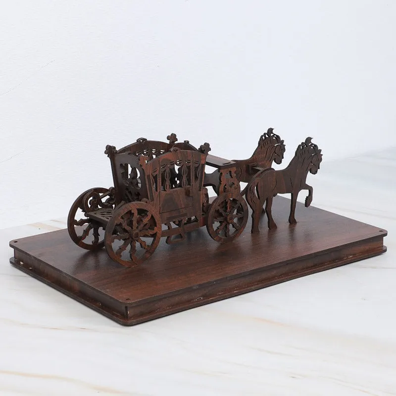 Regal Chariot Showpiece - Dark Brown media 3