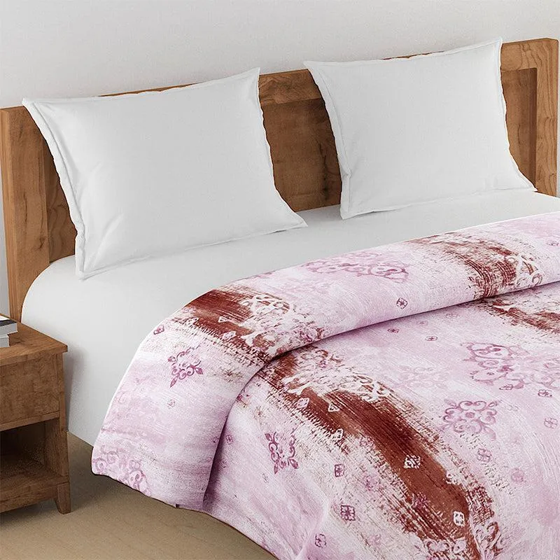 Swayam Anvi Ethnic Cotton Comforter (Pink) - 150 GSM media 4