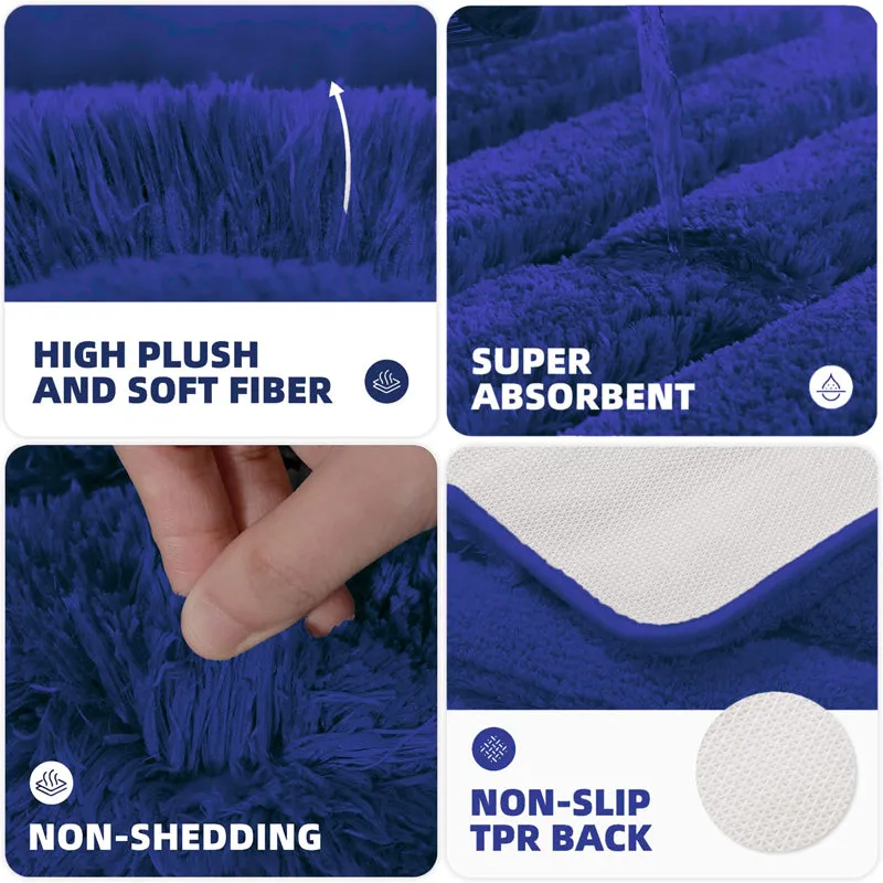 Toronto Touch Microfiber Bath Mat - Blue media 7