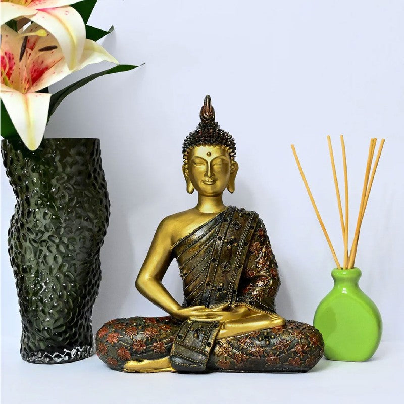 Peaceful Buddha Showpiece media 3