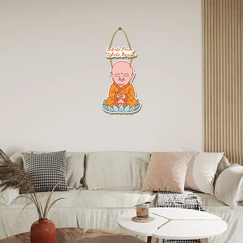 Peaceful Buddha Meditation Hanger MDF Wall Accent media 1