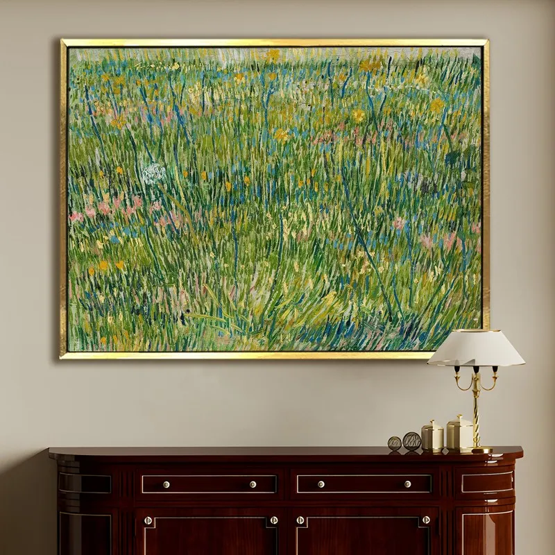 Field Murmur Canvas Wall Painting With Frame media 1