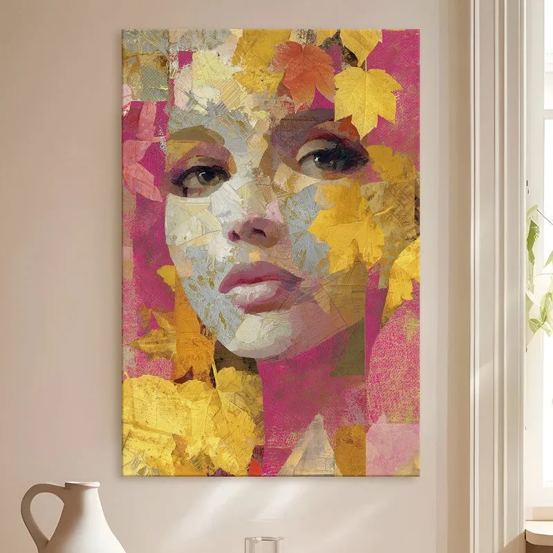 Textured Elegance Portrait Canvas Wall Art media 4