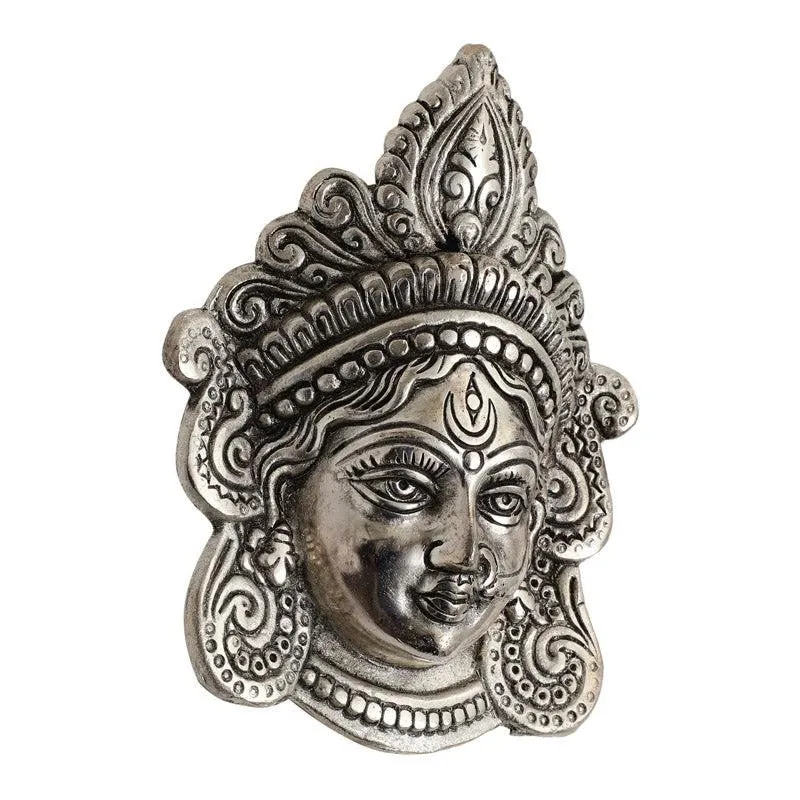 Divine Silver Maa Durga Aluminium Wall Accent media 4