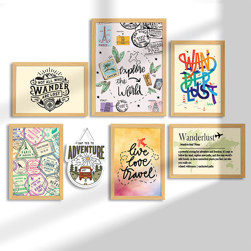 Wander The World Wall Art - Set Of Seven media 3