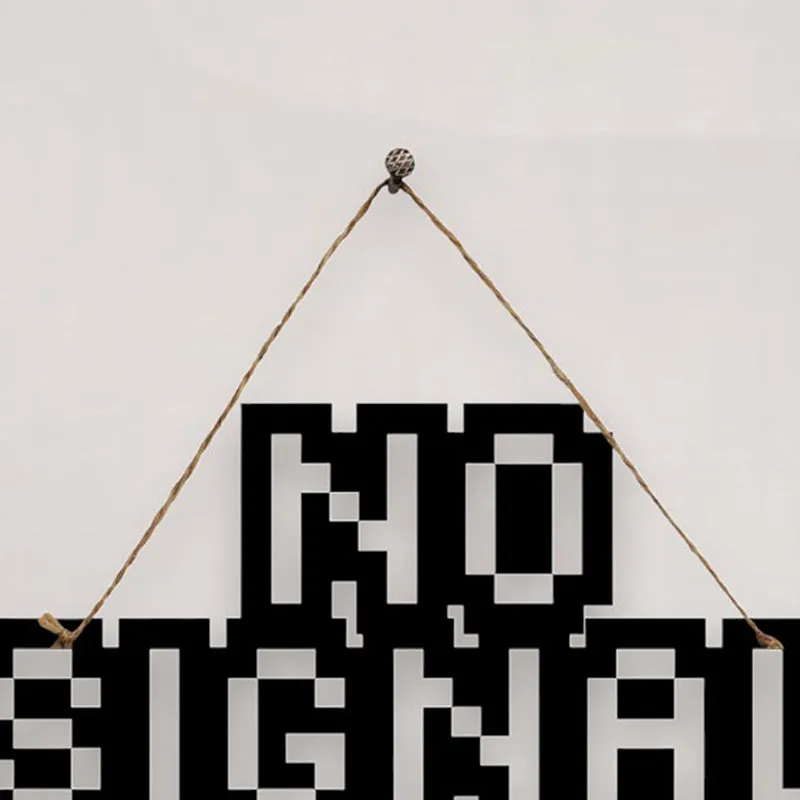No Signal Mild Steel Wall Accent media 4