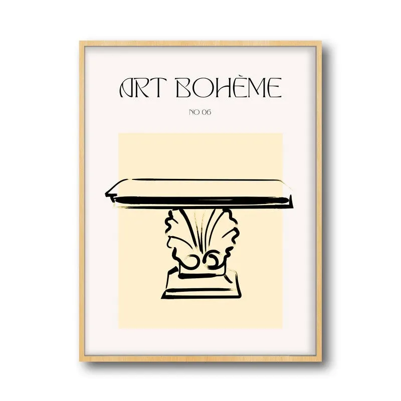 Modern Relic Canvas Wall Painting With Brown Frame media 3