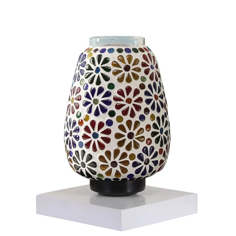 Prismoria Glass Table Lamp With Wooden Base - Multicolor media 6