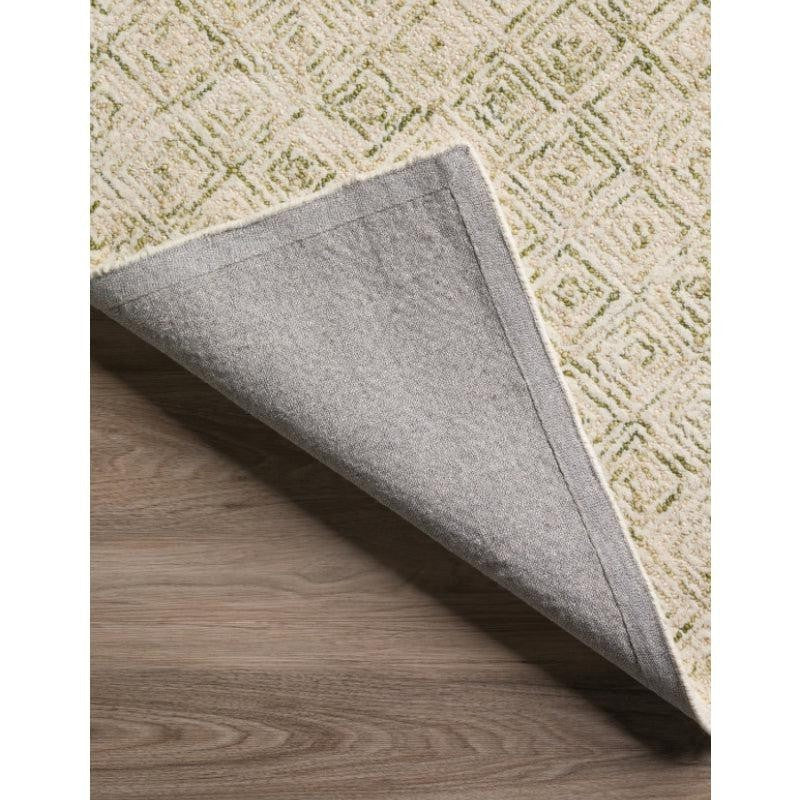 Timeless Textures Hand Tufted Wool Rug - Olive & White media 6