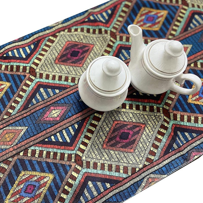 Oorja Poly Canvas Table Runner - Multicolor image 6