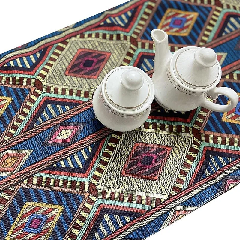 Oorja Poly Canvas Table Runner - Multicolor media 6