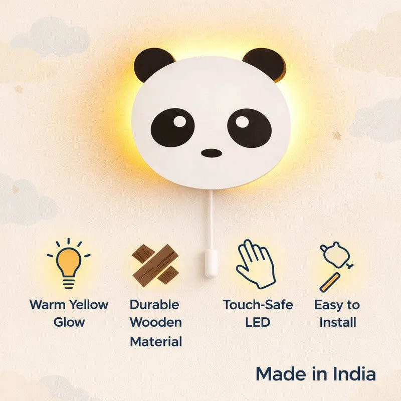 Panda Battery Operated MDF Wall Lamp media 9
