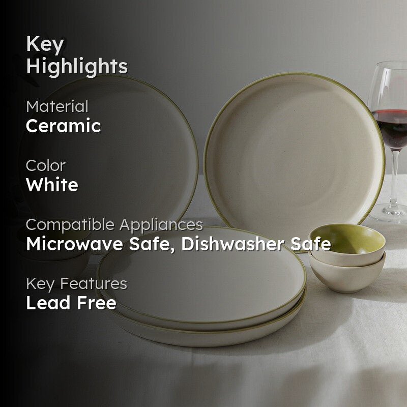 Aarunya Ceramic Dinner Set - 8 Piece Set media 2