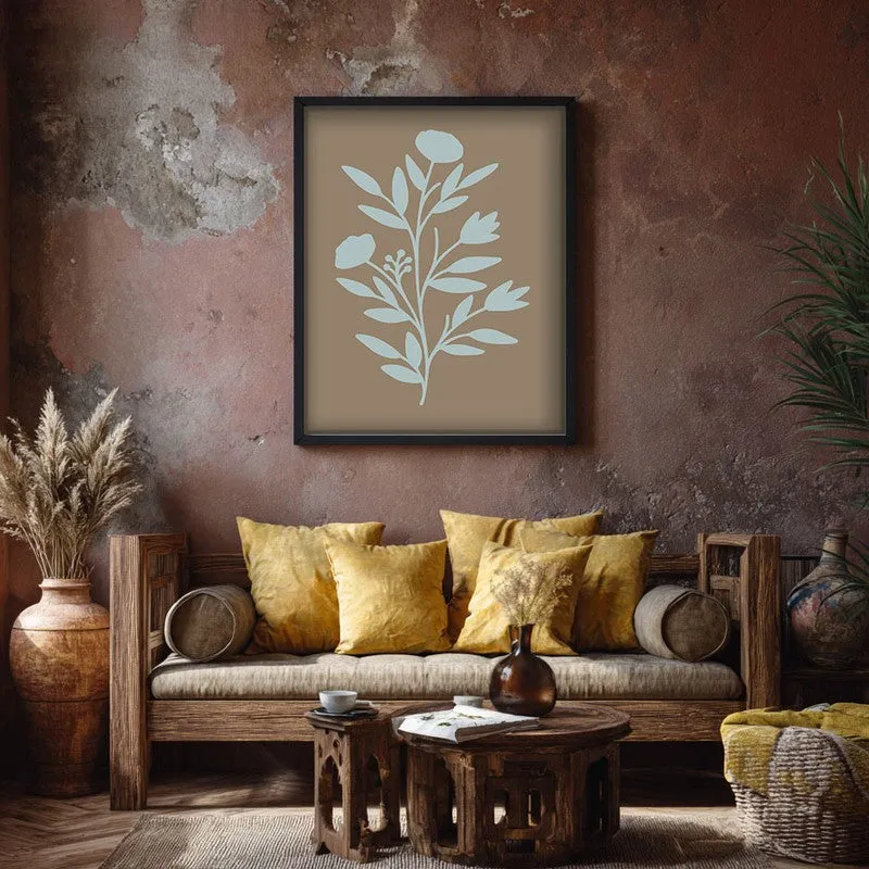 Coastal Flora Canvas Wall Painting With Black Frame media 7
