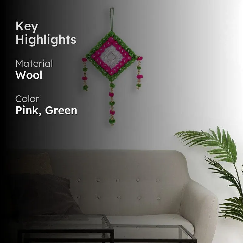 Lozenge Festive Latkan - Pink & Green media 2