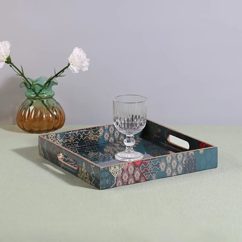 India Circus Afiya Square Serving Tray media 1