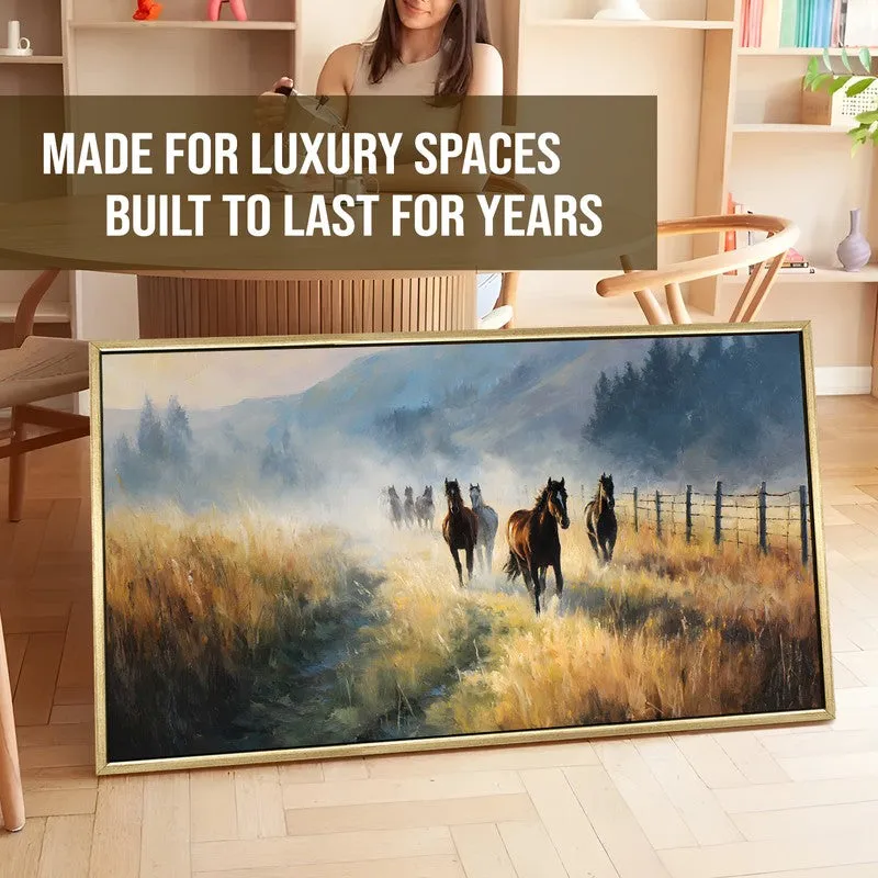 Wildrun Canvas Wall Painting With Frame media 5