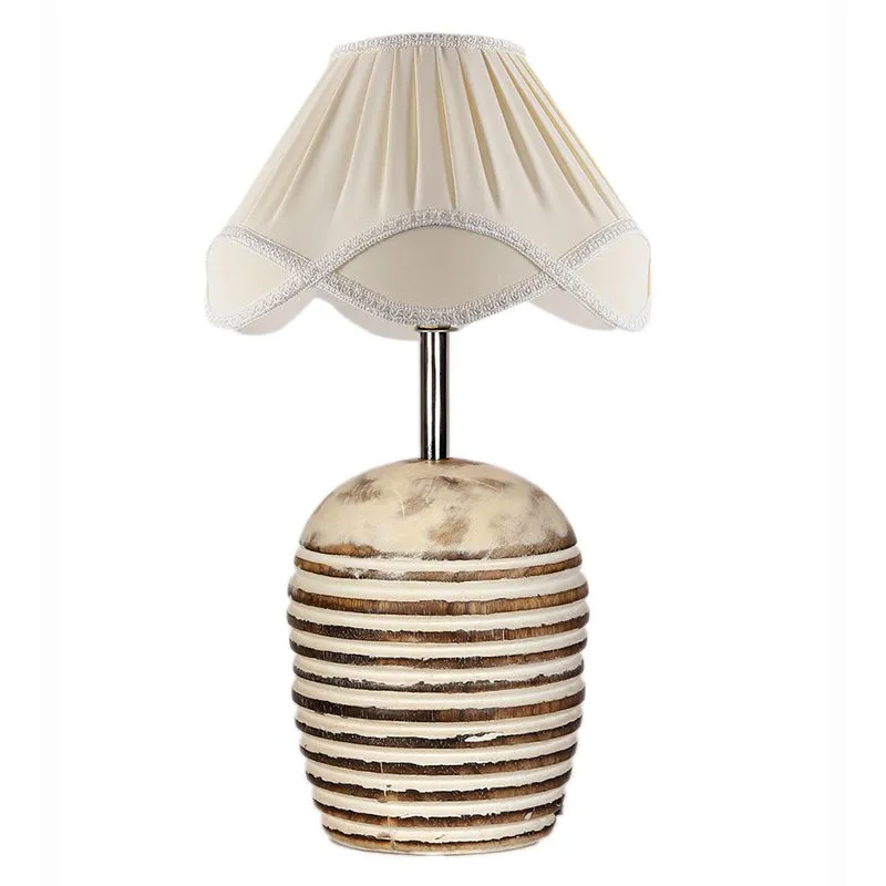 Aurivelle Cotton Table Lamp - White media 5