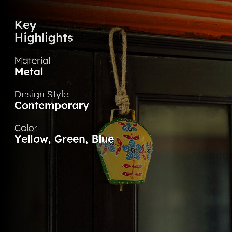 Rustic Rang Metal Hanging Bell media 2