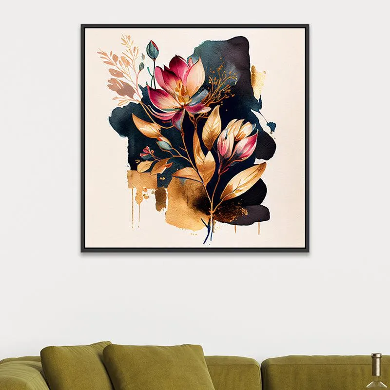 Abstract Flower Bunch Wall Painting media 1
