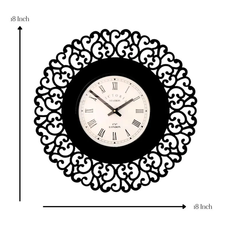 Regalring Steel Analog Wall Clock - Black media 7