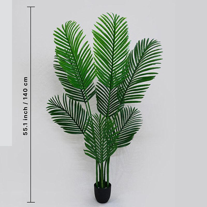 Faux Everlasting Areca Palm Plant With Black Plastic Pot - 140 cm (4.6 ft) media 4
