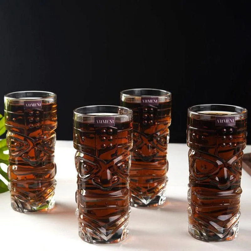 Tiki Tribe Tower Glass (440 ml) - Set Of Four media 1