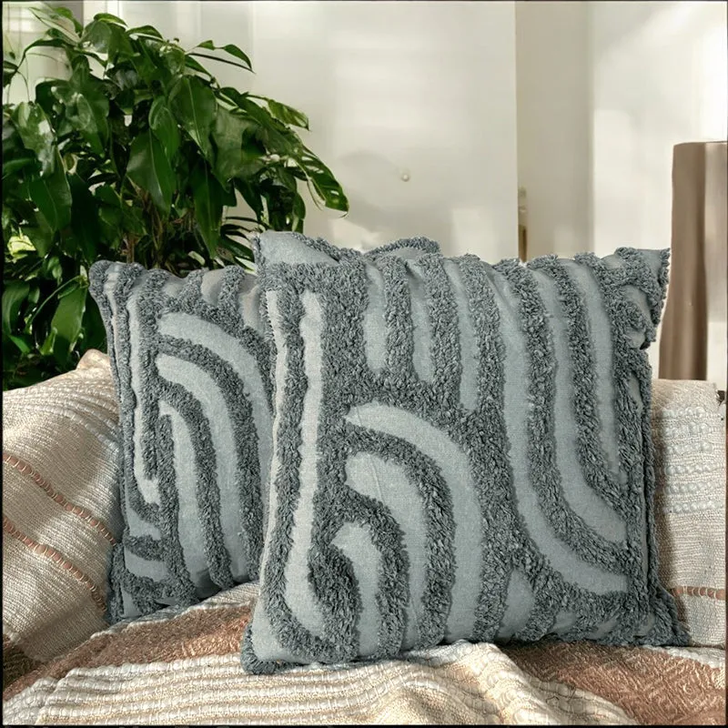 Ferntact Tufted Cushion Cover Set - Set Of Two media 2
