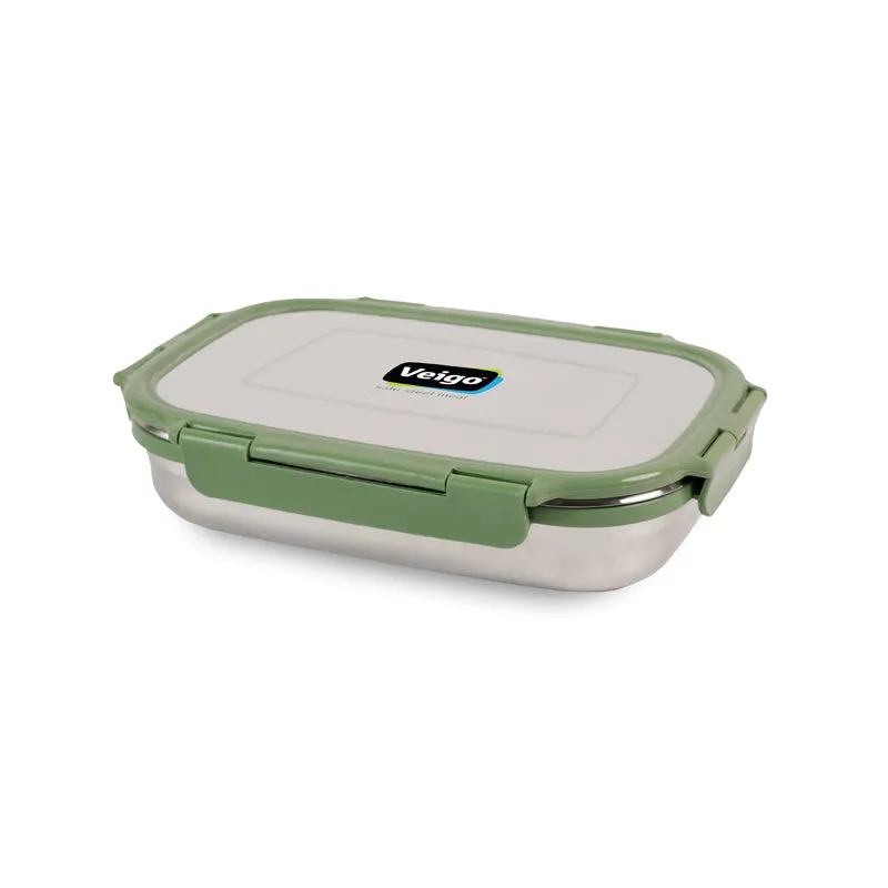 Delico Pack Green Lunch Box With Insulated Pouch (775 /150 mL) - Three Piece Set media 4