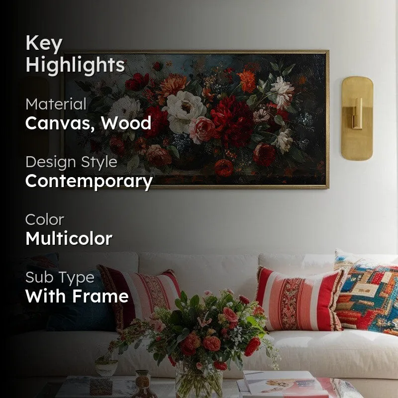 Baroque Garden Canvas Wall Painting With Frame media 2