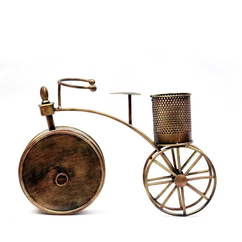 Vintage Cycle Charm Metal Table Clock media 7