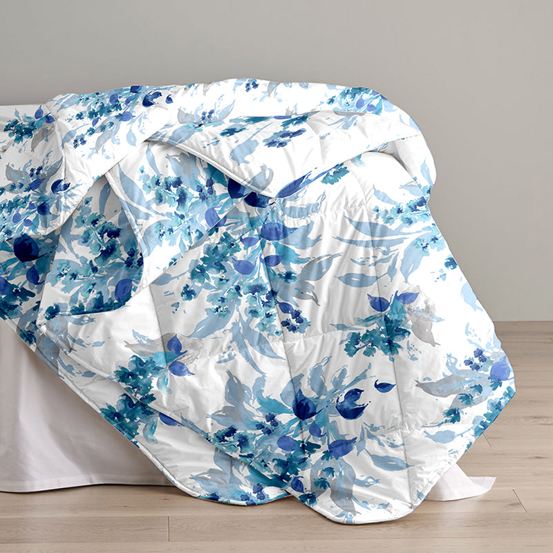 Lazuli Floral Cotton Comforter - 180 GSM media 7