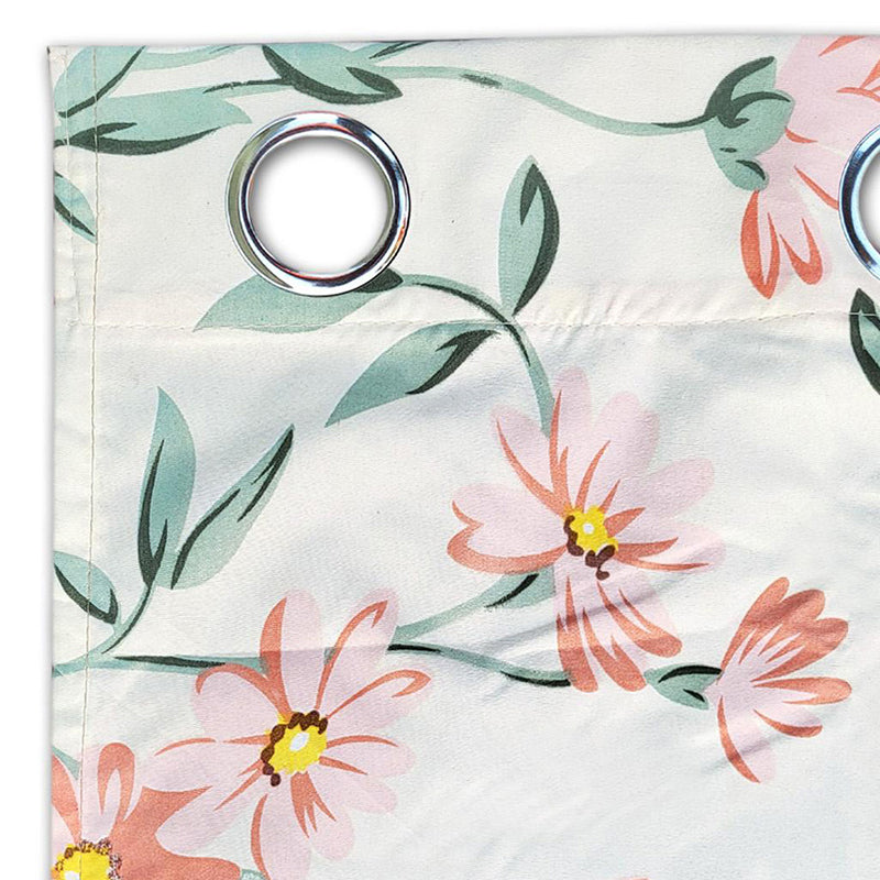 Floral Whispers Cotton Curtain - Set Of Three media 4