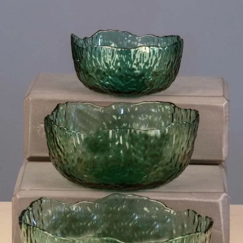 Licious Glass Serving Bowl (Green) - Set Of Four media 3