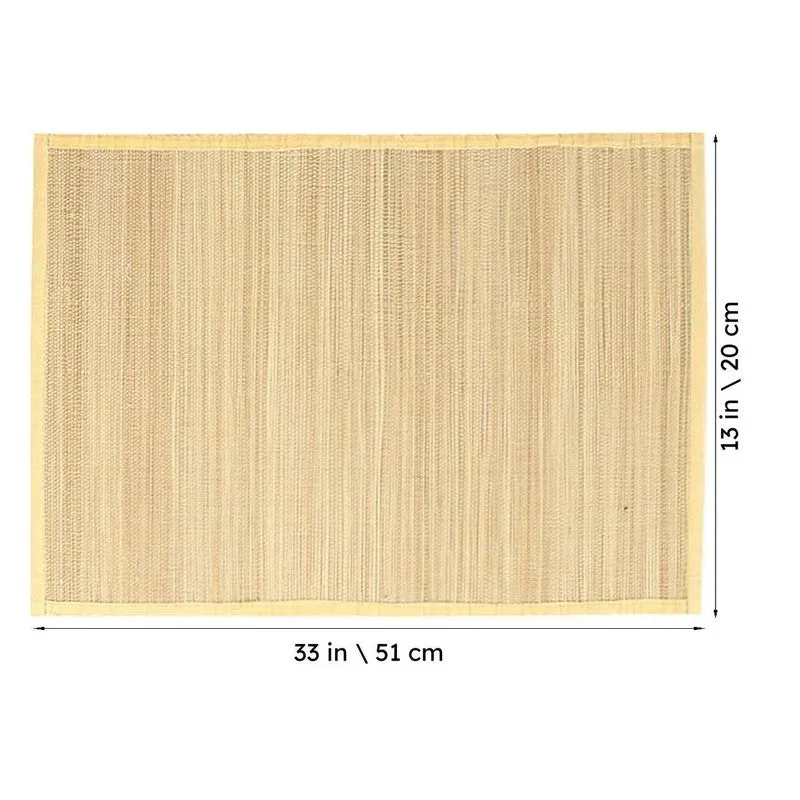 Woodland Nest Bamboo Table Mat (Beige) - Set Of Six media 5