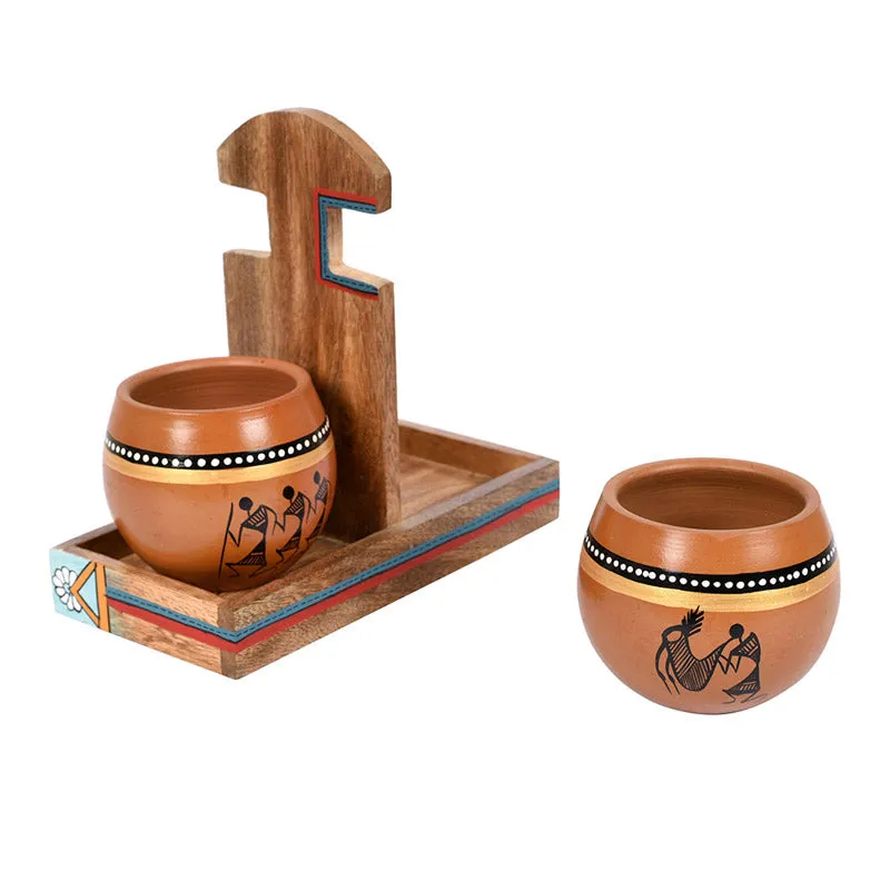 Varshini Khulhad With Holder (150 ML) - Three Piece Set media 5