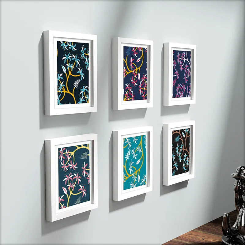 Modern Colors Wall Art With Frame - Set Of Six media 3