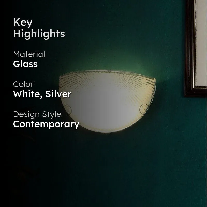 Hemi Sparkle Glass Wall Lamp media 2