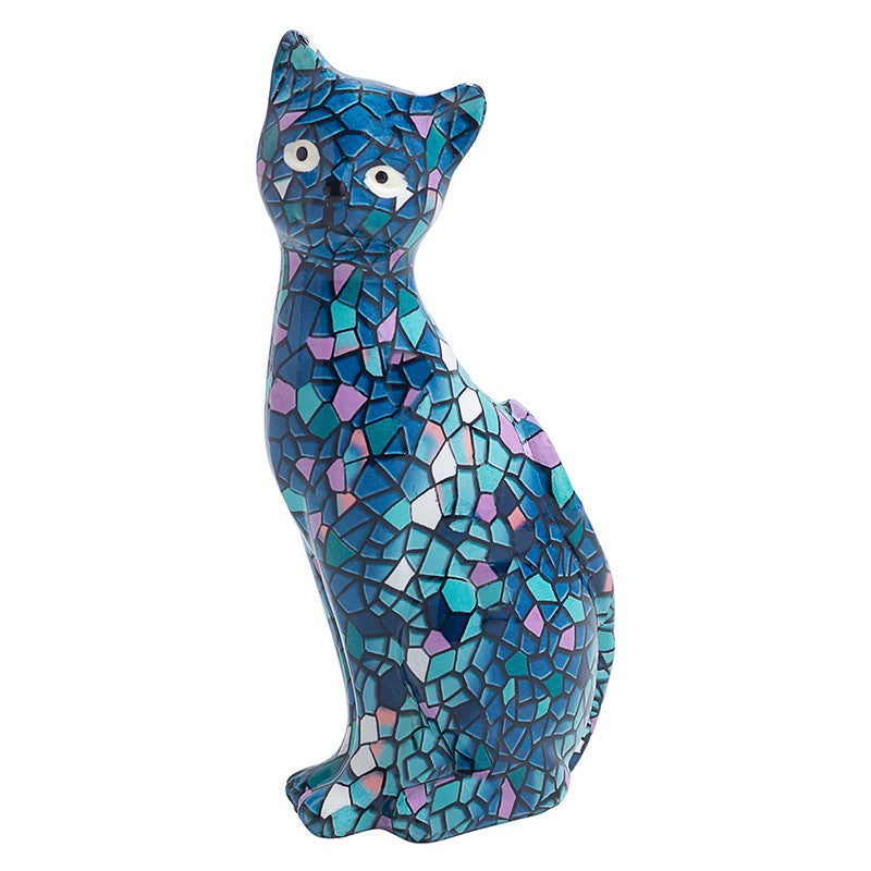 Mosaic Kitten Showpiece - Blue media 3