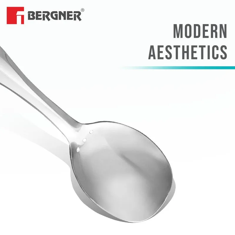 Solid Stainless Steel Serving Spoon - 26 CM media 8