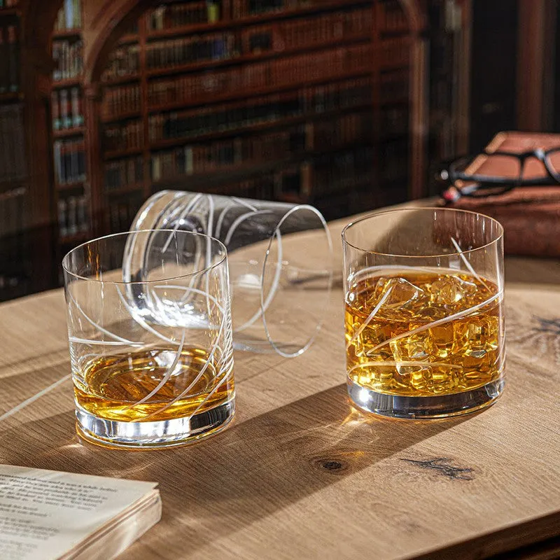 Abstract Gleam Whiskey Glasses (285 mL Each) - Set Of Two media 5