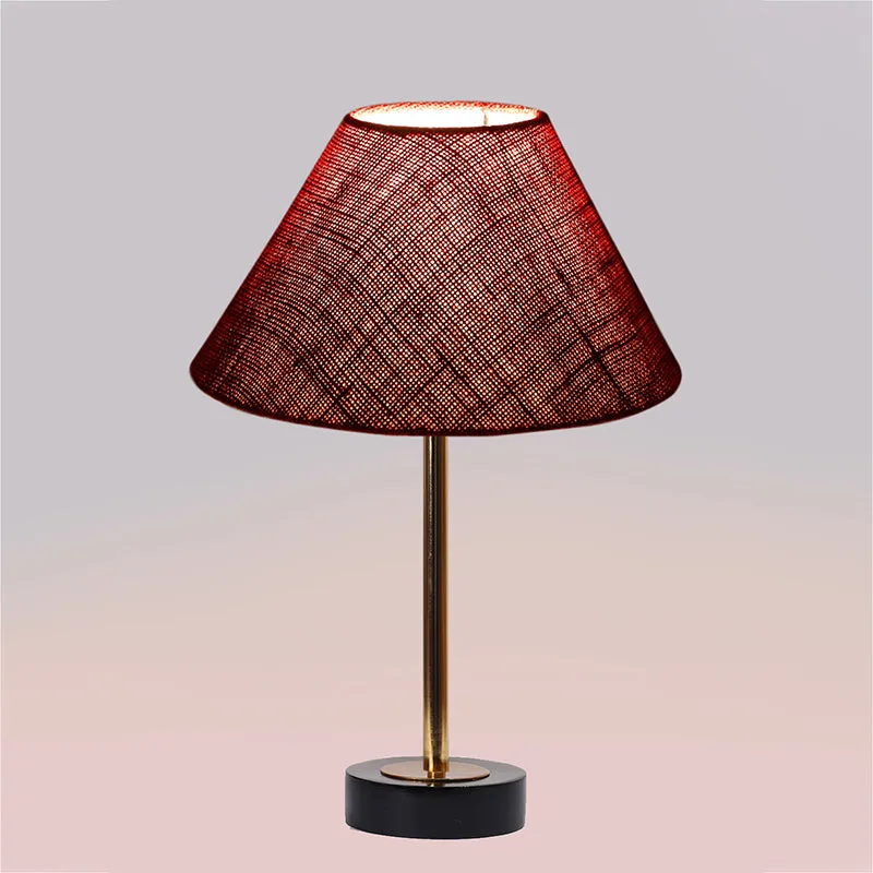 Sienna II Rodin Wooden Table Lamp - Maroon,Gold,Black media 5
