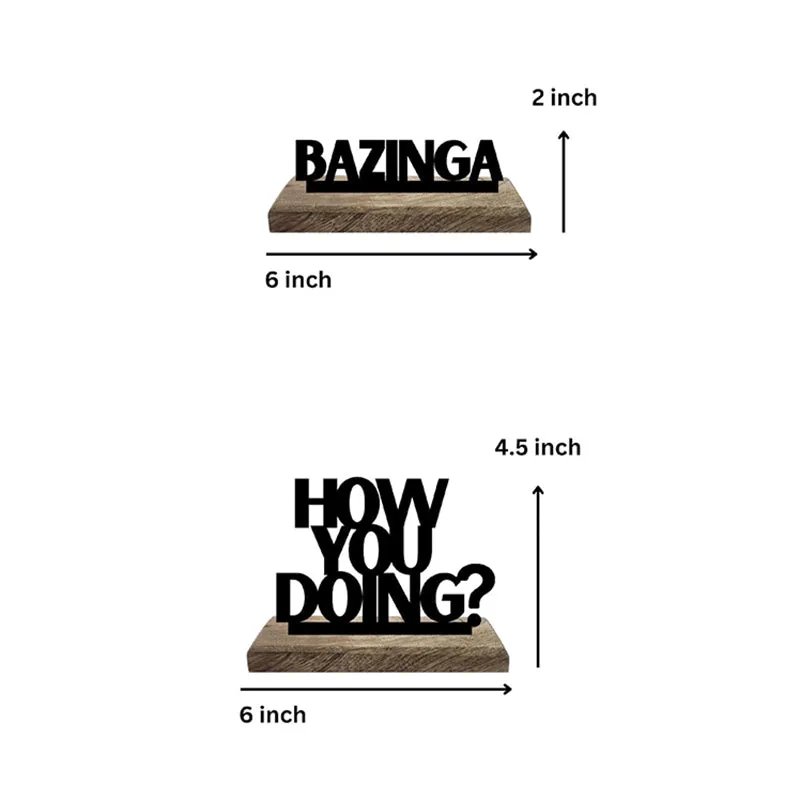 Quirky Conversations Typography Showpiece - Set Of Two media 7