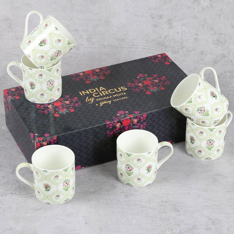 India Circus Petal Perfection Tea Cups (220 mL Each) - Set Of Six media 6