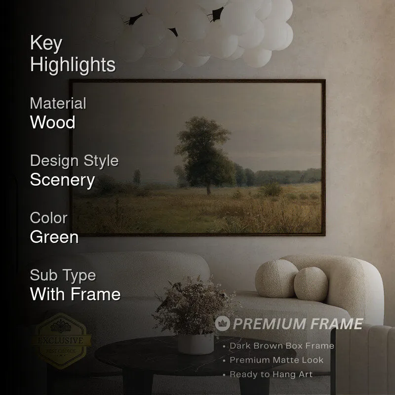 Edge Of Trees Wood Wall Art With Frame - Black media 2