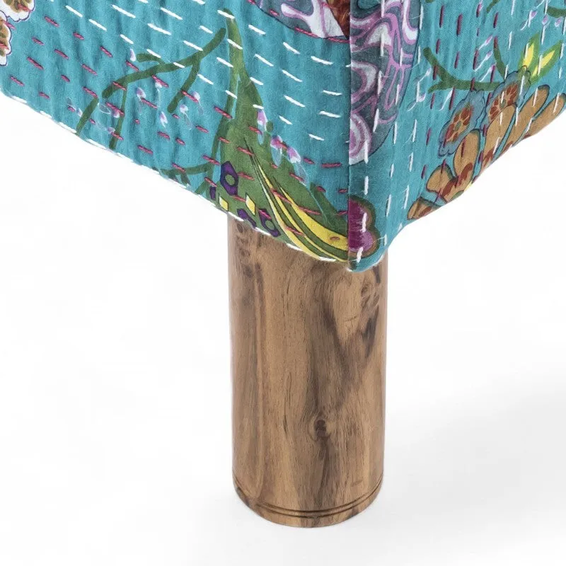 Rrixon Acacia Wooden Ottomans (Multicolor) - Set Of Two media 6
