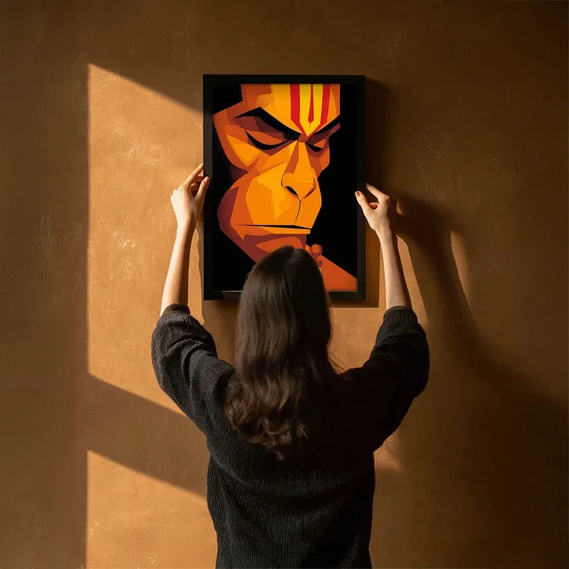Powerful Bajrangbali II Archival Paper Wall Art media 6