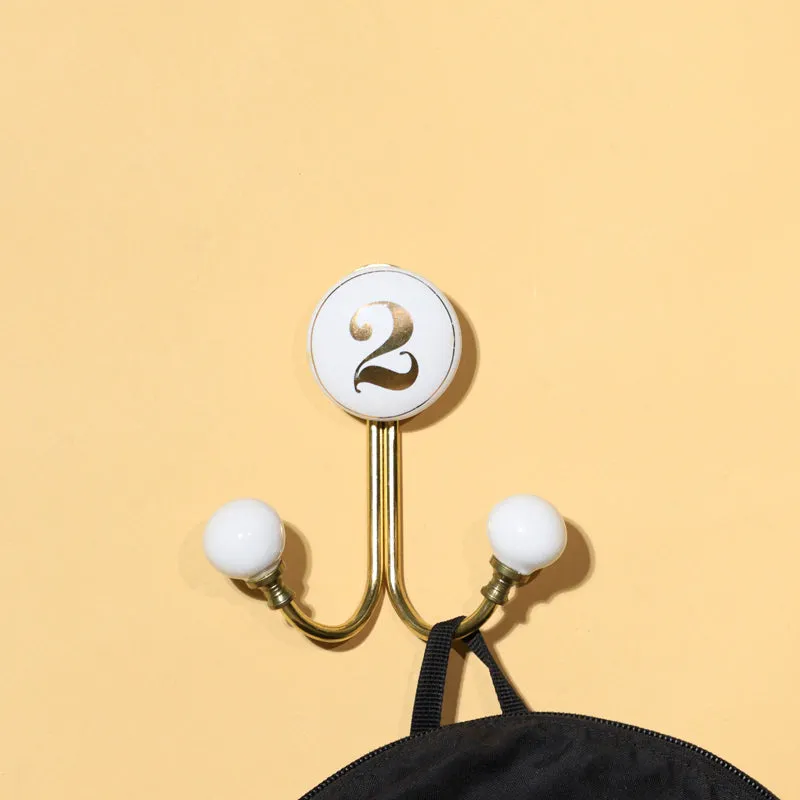 Numerical 2 Filigree Wall Hook media 1