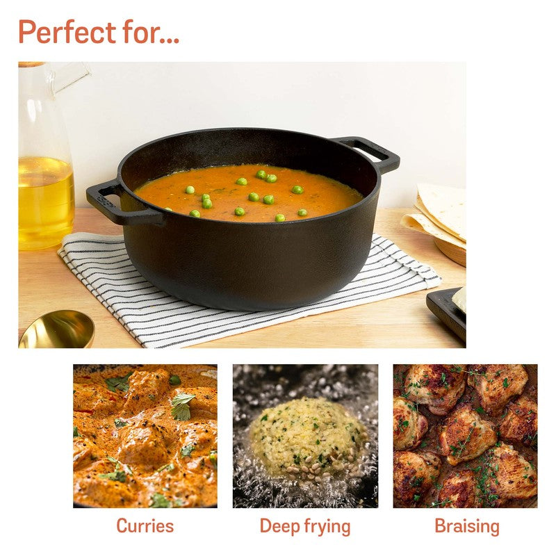Meyer Cast Iron Cooking Pot with Lid - 4600 mL media 5