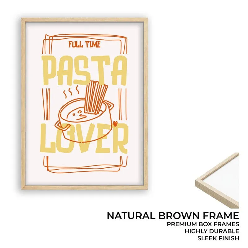 PastaLover Archival Canvas Wall Art - Brown media 10